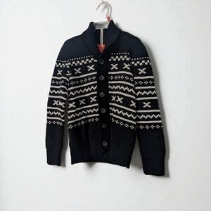 Joe Fresh Black and White Kids Sweater